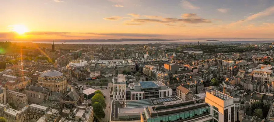 Edinburgh sunset