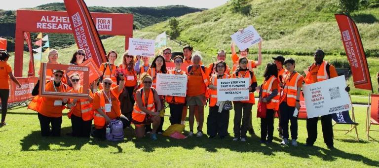 Yoko Matsumoto-Sturt, Alzheimer's Research UK's Walk For A Cure. Staff volunteering.