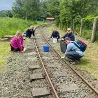 Almond Valley Heritage Centre. Staff volunteering.