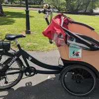 Trishaw Cycling Without Age Musselburgh. Staff volunteering.