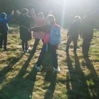 School visit to Rullion Green Wood