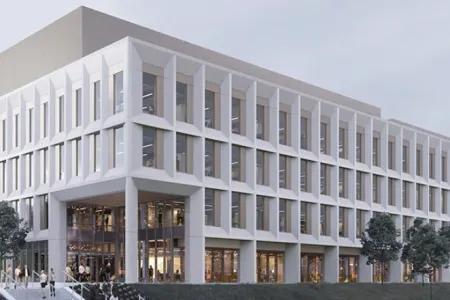 A vew of the Usher Building from the outside