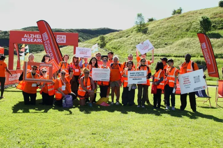 Yoko Matsumoto-Sturt, Alzheimer's Research UK's Walk For A Cure. Staff volunteering.