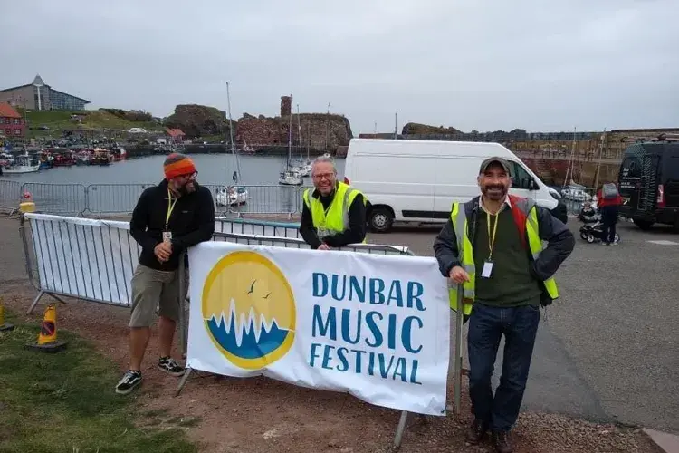 Dunbar music festival. Staff volunteering.