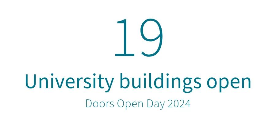 19 University buildings open Doors Open Day 2024