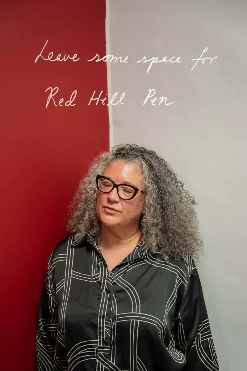 In her poem, Lisa Williams reflects on the hospital’s ties with colonialism. Borne by the walls exhibition. Photographer: Gintare Kulyte 