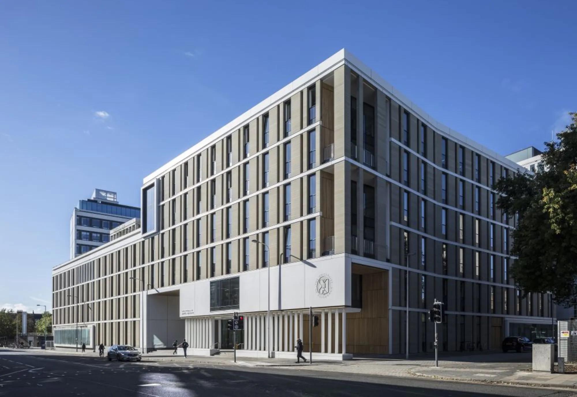 Informatics Forum exterior on Bristo Square. 