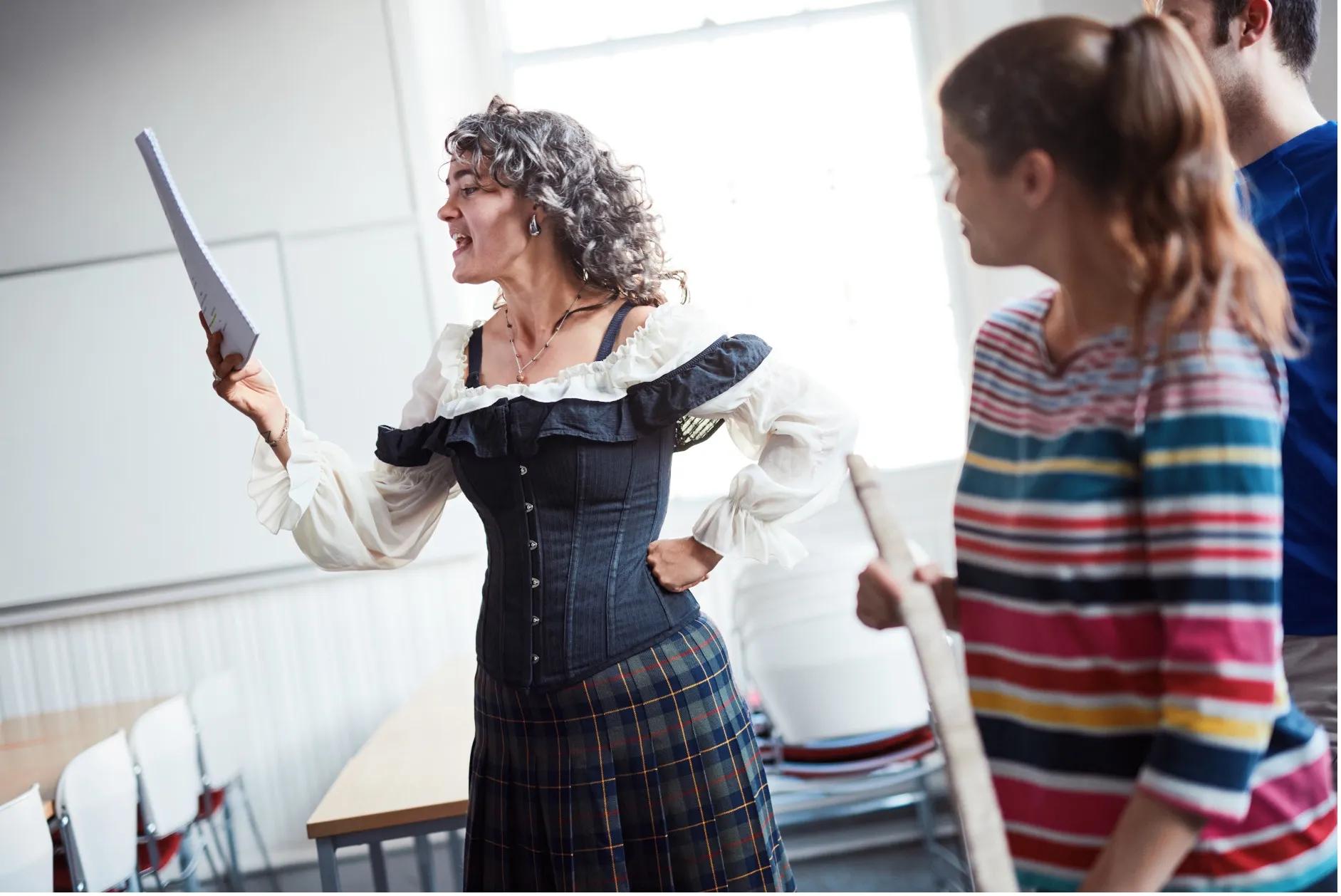 Performing arts group The EdinBards use University rooms as a practice theatre space.