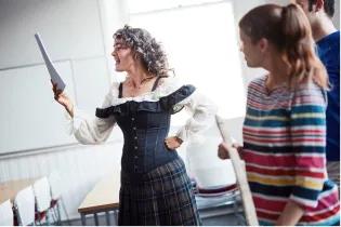 Performing arts group The EdinBards use University rooms as a practice theatre space.