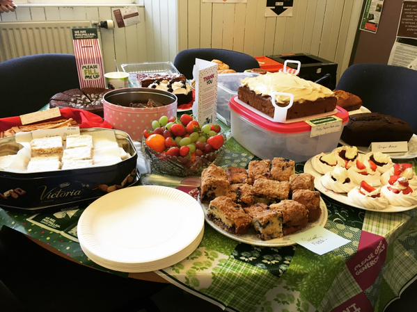 Cakes and treats for the fundraiser